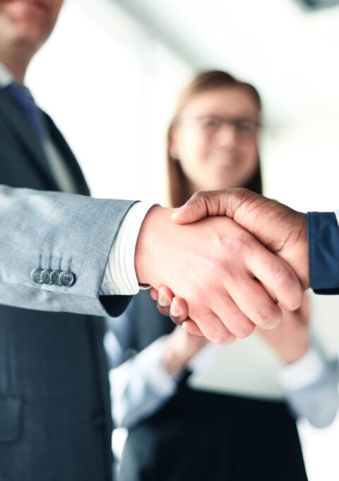 Business,People,Shaking,Hands,,Finishing,Up,A,Meeting